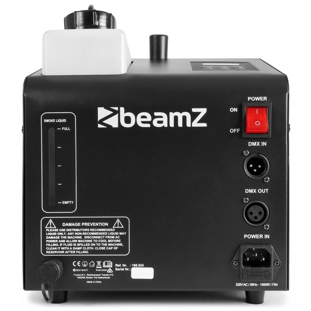 BeamZ SB1500LED dūmų ir burbulų mašina su LED apšvietimu
