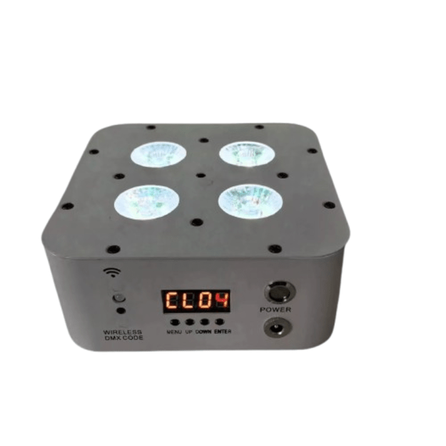 PROLIGHTING Led Par 4x18w RGBWAUV Wireless Battery Prožektorius su Galingu Akumuliatoriumi