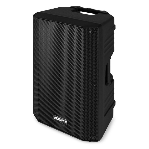 Vonyx VSA500 nešiojama kolonėlė su 2 belaidžiais mikrofonais 12"