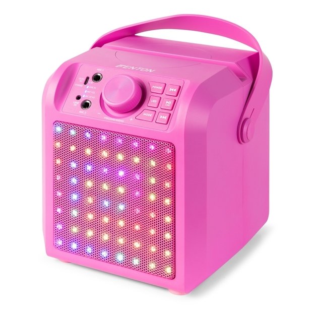 Fenton KAR50P karaoke kolonėlė su LED šviesos efektu, rožinė 3