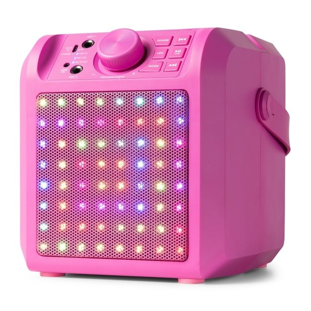 Fenton KAR50P karaoke kolonėlė su LED šviesos efektu, rožinė 6