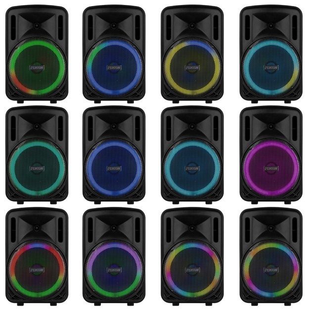 FENTON FT12LED MK2 700W nešiojama kolonėlė su belaidžiu mikrofonu 5