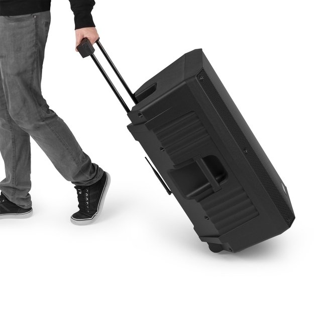 Vonyx VSA700 nešiojama kolonėlė 15" su dviem belaidžiais mikrofonais 10