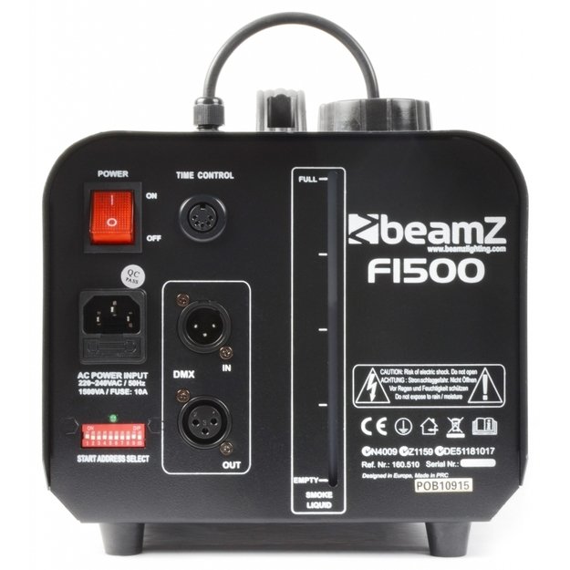 BeamZ F1500 rūko mašina su DMX ir laikmačiu 1