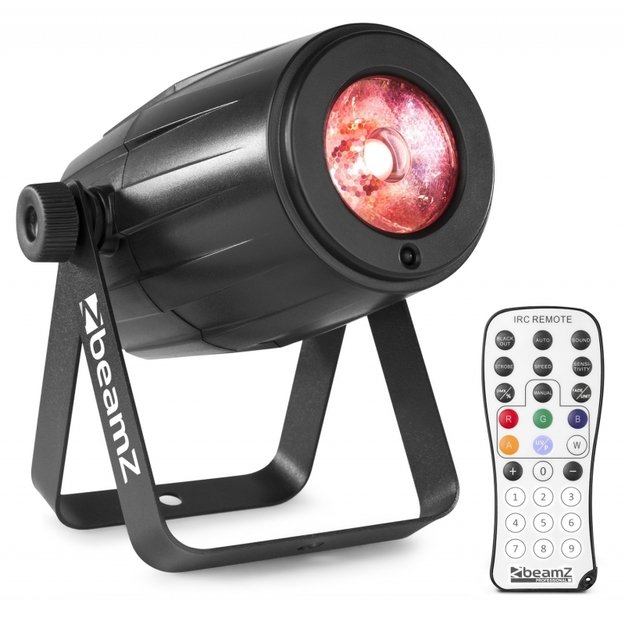 BeamZ PS12W LED Spot 12W RGBW IR taškinis prožektorius