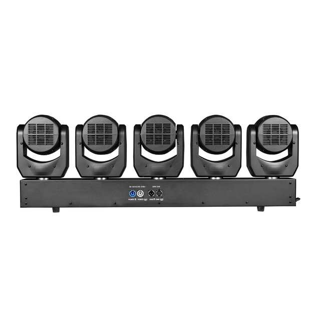 5x60W RGBW LED Judančių galvų Set combo 1