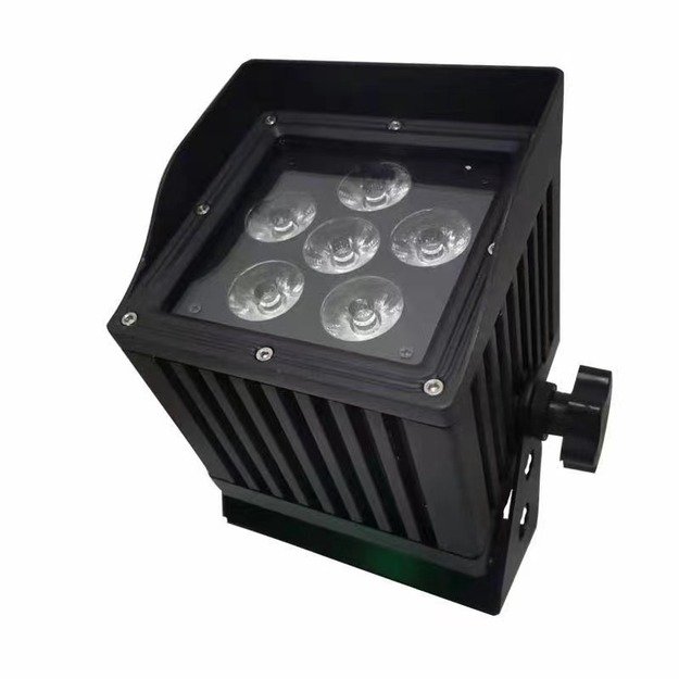 6x Waterproof Led Par 6x18w Battery RGBWA+UV Wireless su transportavimo dėže 6in1 2