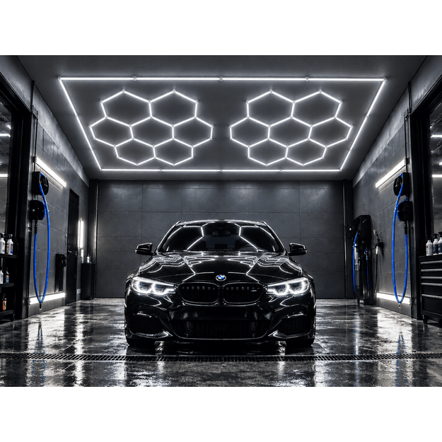 LUMHEXO kelių dizainų FH10-FH14 FRAME modulinis LED šviestuvas, 720 W, 6500 K, 2435 × 4845 mm