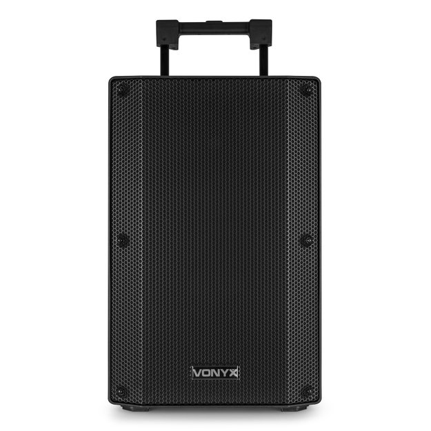 Vonyx VSA500-BP nešiojama kolonėlė 12" su dviem belaidžiais mikrofonais