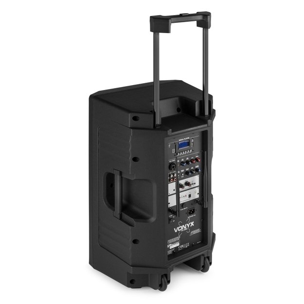 Vonyx VSA500-BP nešiojama kolonėlė 12" su dviem belaidžiais mikrofonais