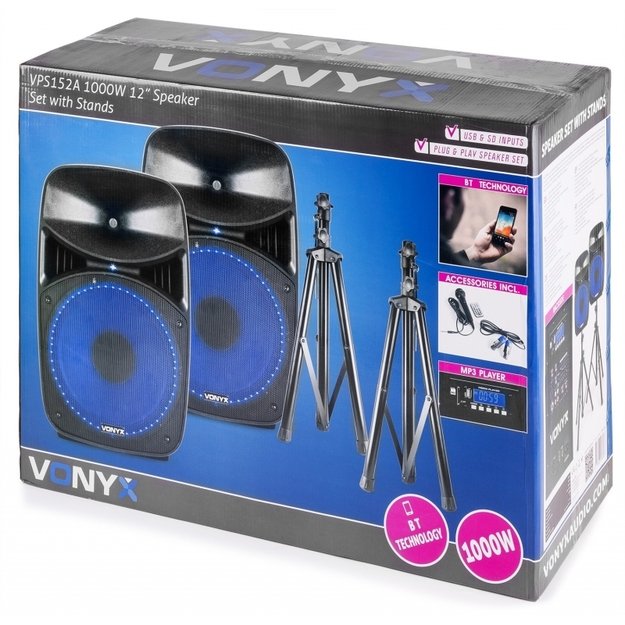 VONYX VPS152A 1000W aktyvios kolonėlės