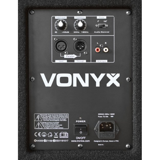 Vonyx SWA18 PA aktyvus sūbas 18" / 1000W