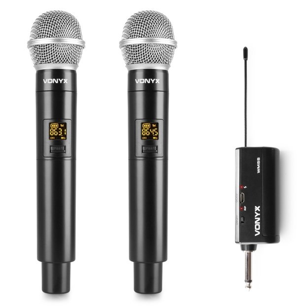 Belaidžiai mikrofonai VONYX WM552 UHF