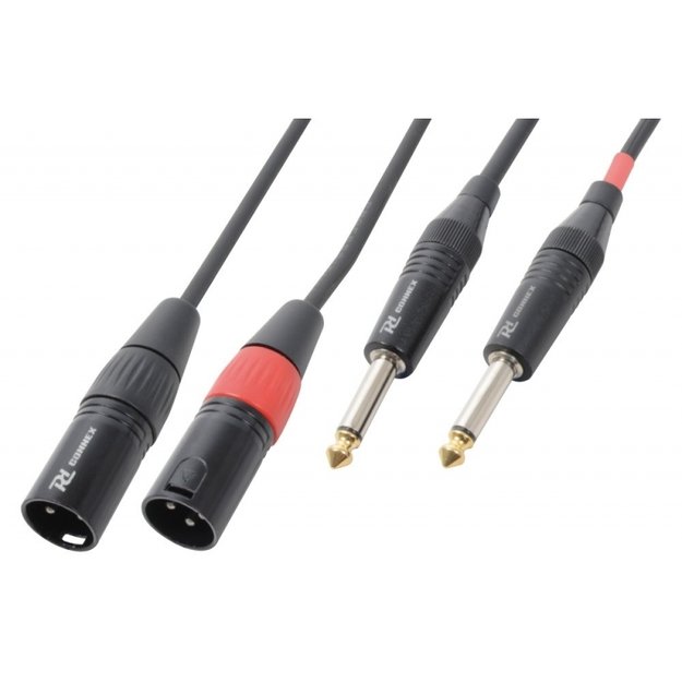 2xXLR Male-2x6.3 Mono 1.5m laidas CX64-1