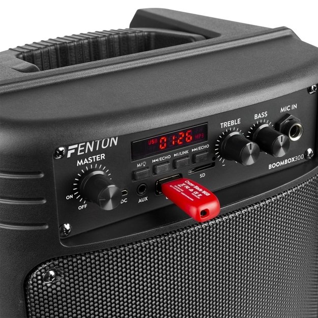 Fenton BoomBox300 nešiojama kolonėlė su led šviesomis 6