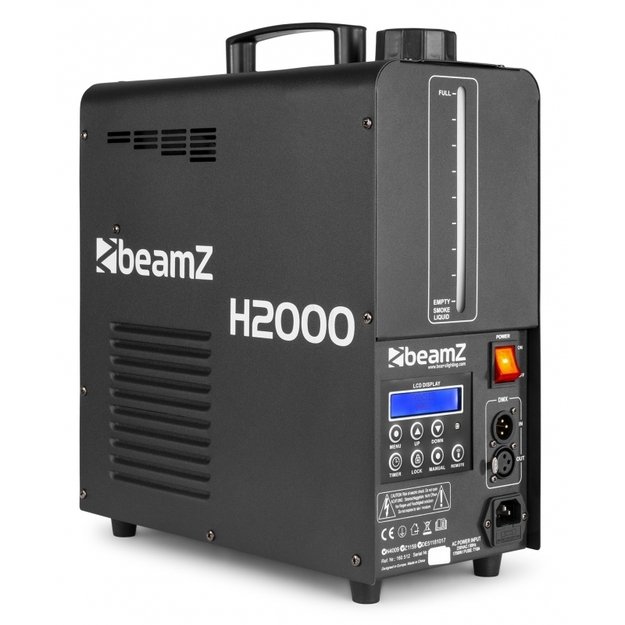 BeamZ H2000 rūko mašina DMX 6