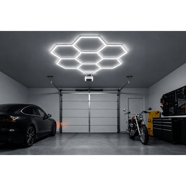 LUMHEXO H7-H8 kelių dizainų  modulinis LED šviestuvas, 350 W, CCT, 2320 × 2410 mm