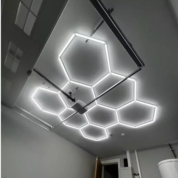 LUMHEXO H7-H8 kelių dizainų  modulinis LED šviestuvas, 350 W, CCT, 2320 × 2410 mm