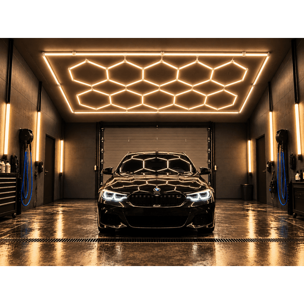 LUMHEXO kelių dizainų FH10-FH14 FRAME modulinis LED šviestuvas, 720 W, CCT, 2435 × 4845 mm