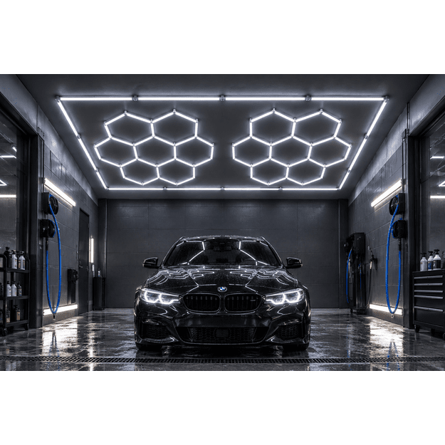 LUMHEXO kelių dizainų FH10-FH14 FRAME modulinis LED šviestuvas, 720 W, CCT, 2435 × 4845 mm