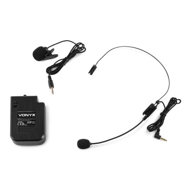 Vonyx VSA700-BP nešiojama kolonėlė 15" su dviem belaidžiais mikrofonais