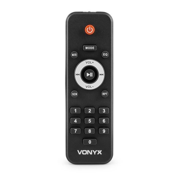 Vonyx VSA700-BP nešiojama kolonėlė 15" su dviem belaidžiais mikrofonais