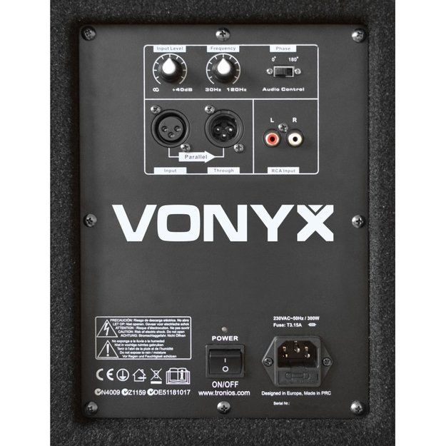 VONYX SWA15 PA aktyvus koncertinis sūbas 15" /600W