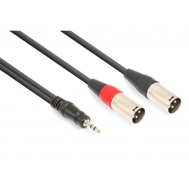 2x XLR Male - 3.5mm Stereo 1.5m laidas CX322-1
