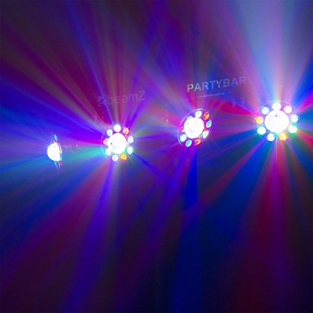 Max PartyBar3 šviesos efektų rinkinys su stovu 4x Par su Magic Ball 2