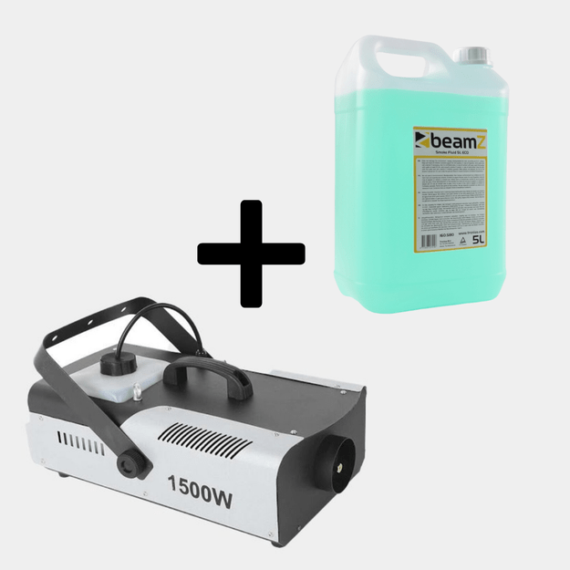 Shotworx dūmų Mašina 1500W + Dūmų Skystis Beamz DOVANŲ