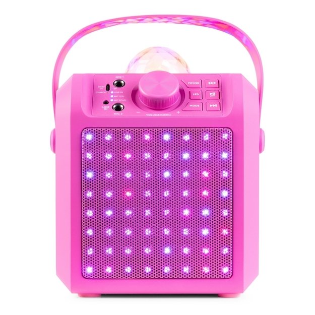 Fenton KAR55P karaoke kolonėlė su LED šviesos efektu, rožinė 5