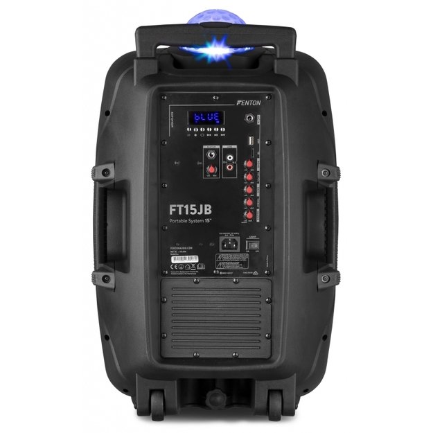 Fenton FT15JB nešiojama kolonėlė 800W su belaidžiu mikrofonu ir šviesos efektu 3