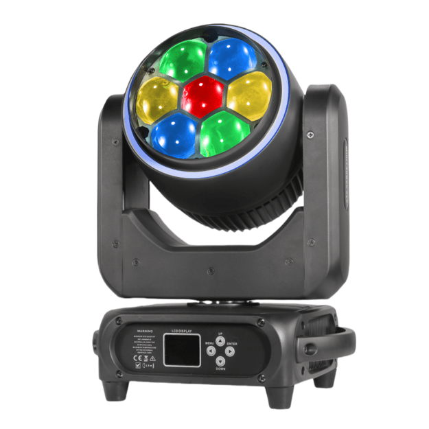 2x 7x40W RGBW Bee Eye Wash With Auxiliary Light Judanti galva su Transportavimo Dėže 2in1 2