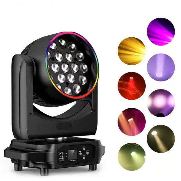 19x15W RGBW 4in1 Zoom Wash Judanti galva  2