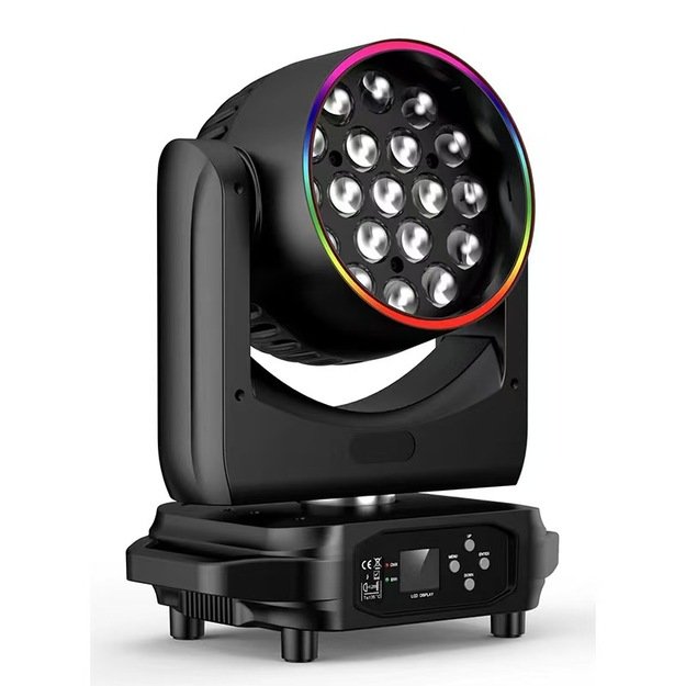 19x15W RGBW 4in1 Zoom Wash Judanti galva 