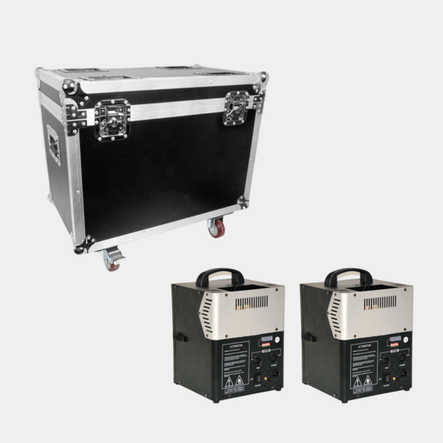 2x Shotworx R2 Fire Double Head Single Shot Machine From Inside su transportavimo dėže 2in1