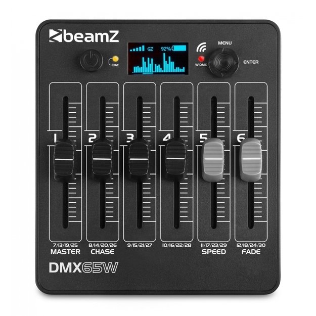 BeamZ DMX65W Wireless Battery DMX pultas