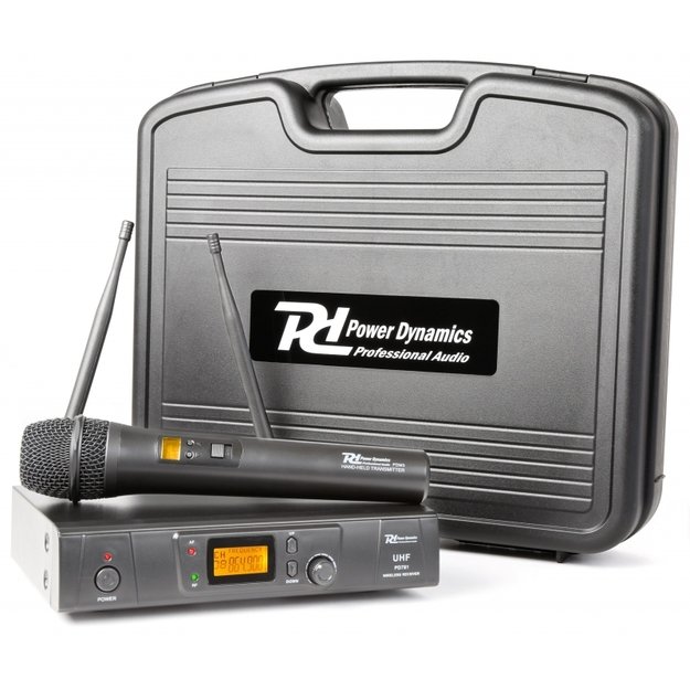 Power Dynamics PD781 1x 8-kanalų UHF bevielis rankinis mikrofonas
