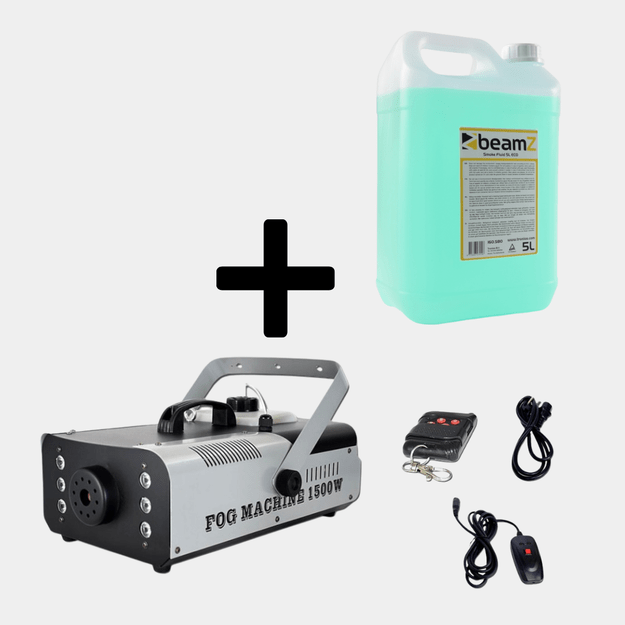 Shotworx LED dūmų Mašina 1500W + Dūmų Skystis Beamz DOVANŲ