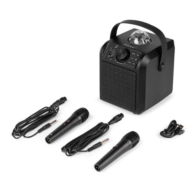 Fenton KAR55B karaoke kolonėlė su LED šviesos efektu, juoda 10
