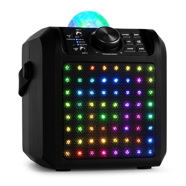 Fenton KAR55B karaoke kolonėlė su LED šviesos efektu, juoda 4