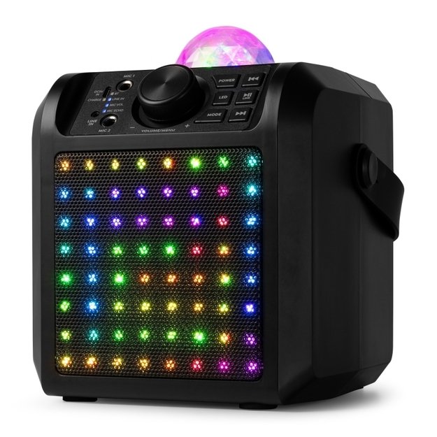 Fenton KAR55B karaoke kolonėlė su LED šviesos efektu, juoda 6