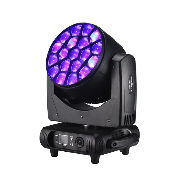 2x 19x40W LED Zoom Wash Bee Eye Judanti galva su Transportavimo Dėže 2in1 1