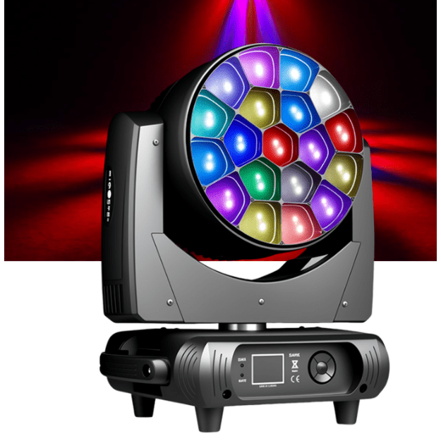 2x 19x40W LED Zoom Wash Bee Eye Judanti galva su Transportavimo Dėže 2in1 2