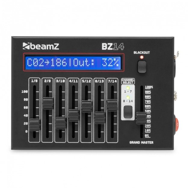 BeamZ BZ14 DMX valdiklis 2x 7 kanalai
