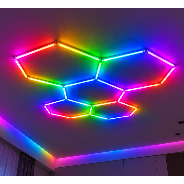 LUMHEXO H5 modulinis LED šviestuvas, 216 W, RGB, 2347 × 1641 mm