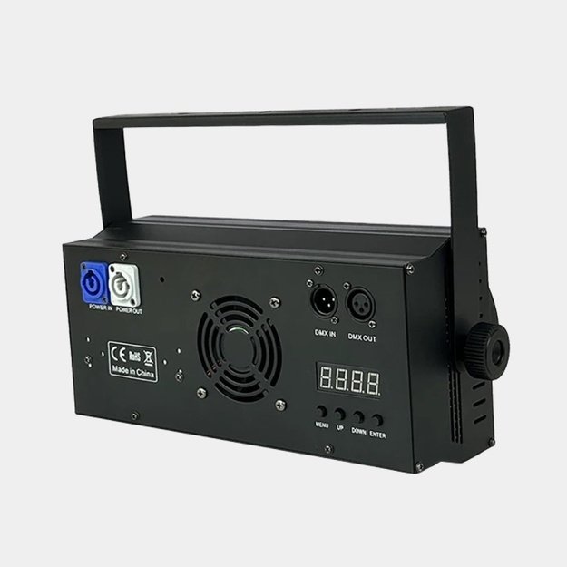 LED stroboskopas ir 10W Lazeris