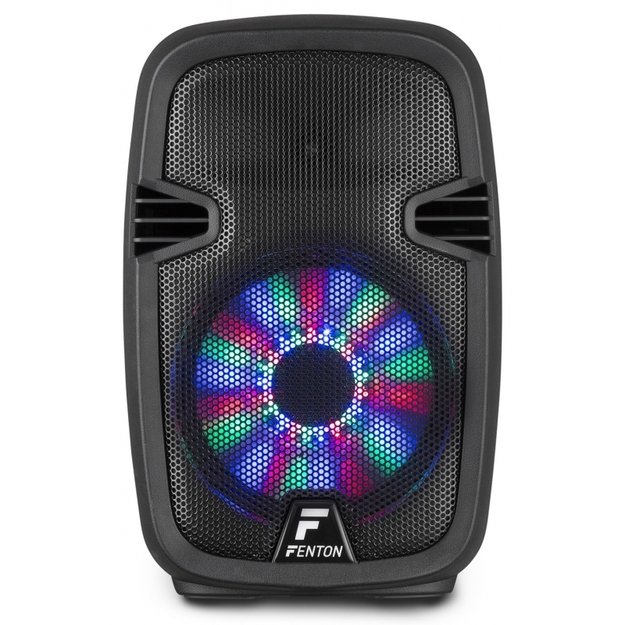 FENTON FT8LED nešiojama kolonėlė su laidiniu mikrofonu