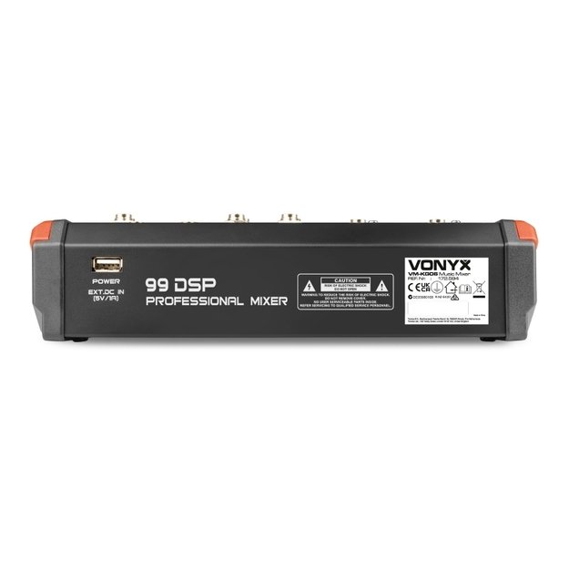 Vonyx VM-KG06 6-kanalų mikšeris BT DSP USB