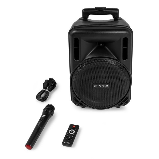 FENTON FT10LED MK2 450W nešiojama kolonėlė su belaidžiu mikrofonu